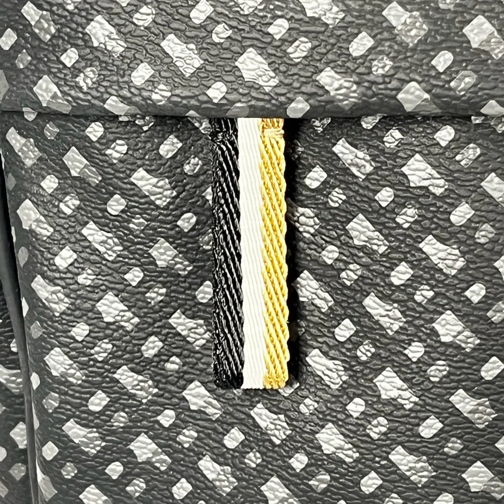 New! BOSS Gray Patterned briefcase
